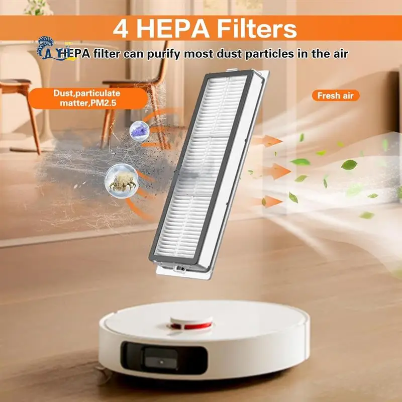 AY03-pour Xiaomi X20 +/X10 + Plus, pour Dreame L10s Ultra/L10 Ultra/L10 Prime Robot aspirateur brosse filtres vadrouille sacs