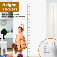 2M Height Height Measurement Sticker Wall Decal for Kids Room Nursery Bedroom Home Decor Accessories Growth Chart Sticker