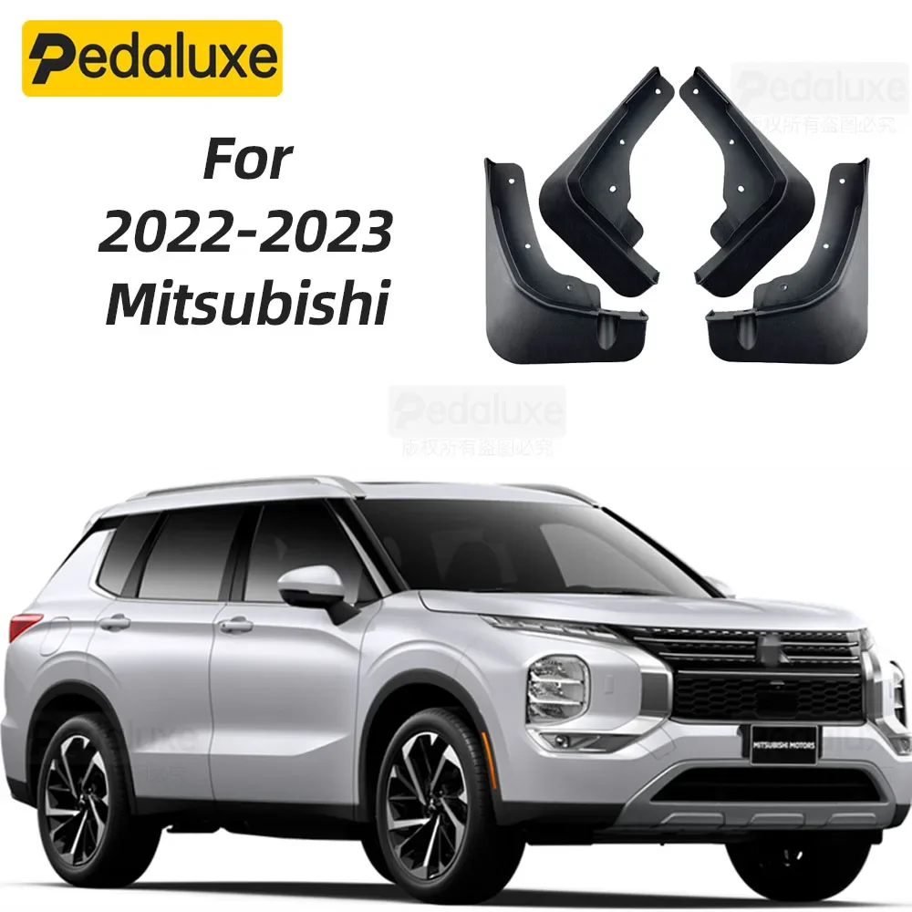 

New Set Molded Splash Guards Mud Flaps Fender For 2022-2023 Mitsubishi Outlander