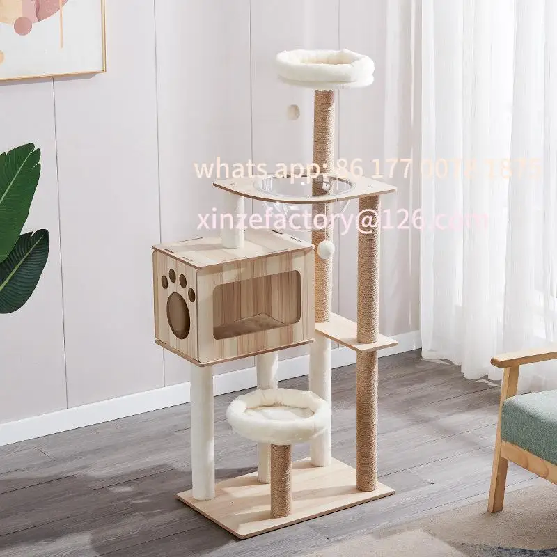 Customizable Indoor Tree Scratching Board elter Pet Supplies Toys Capsule aped Breathable Design for Small to Medium