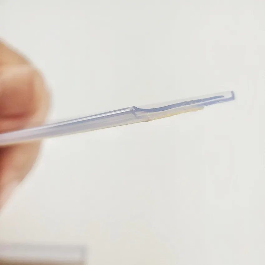 Clip Portaetichette in PVC da 3 cm, Strisce Adesive per Prezzi e Segnalazioni, Espositori per Etichette, Confezione da 1