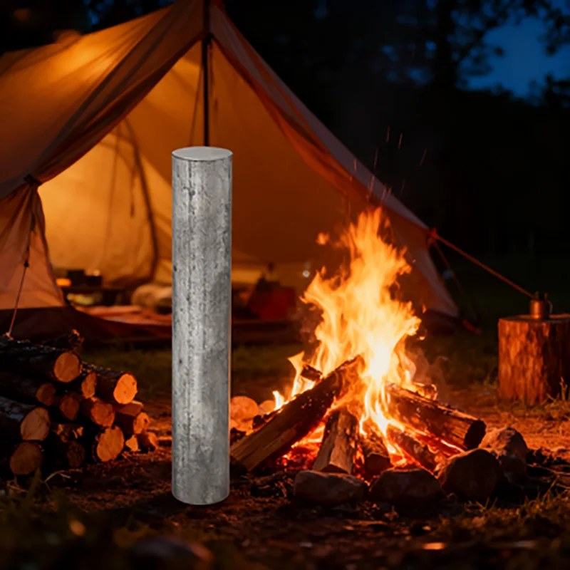Replaceable Ferrocerium Rod Core, Set of 2 Solid Flint Cores, Spare Ignition Cylinders, Outdoor Camping Survival Essentials