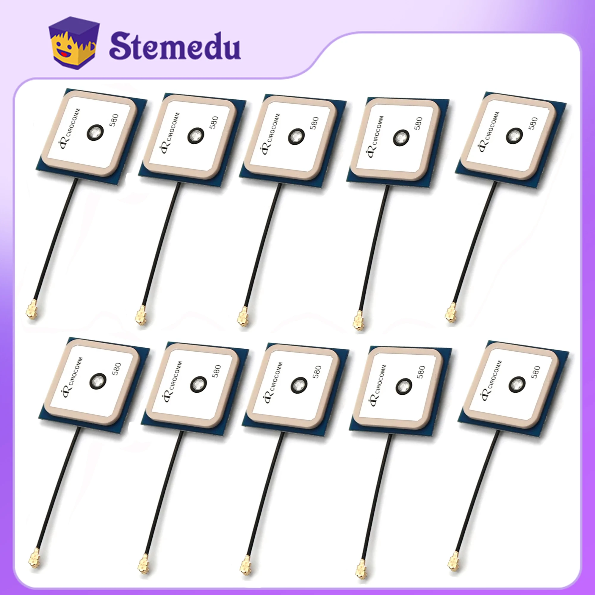 

10/2 PCS Beitian BT-580 Beitian 33dB GPS GLONASS BeiDou GALILEO Internal Active Cirocomm Ceramic Patch Antenna GPS antenna IPEX