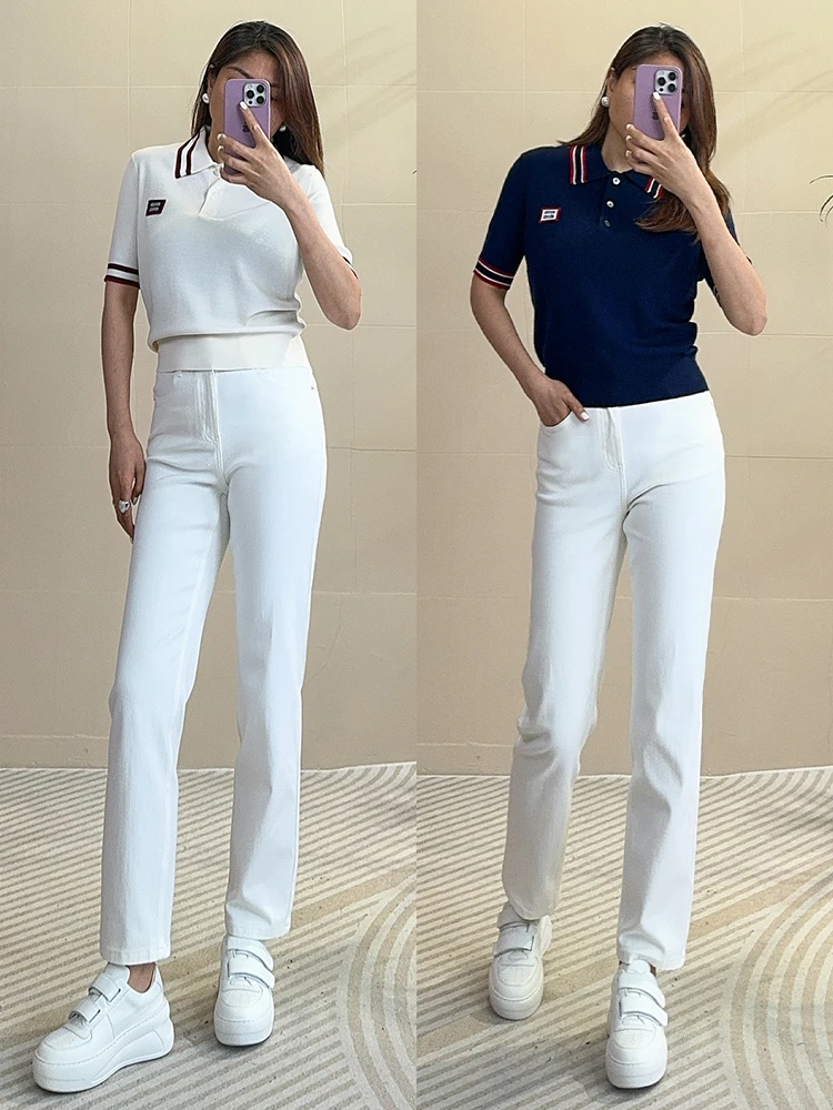 

Трикотажная футболка Tangmi Home из смесовой шерсти и кашемира высокого качества, молодежная повседневная одежда для женщин