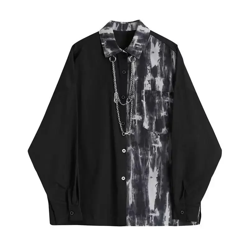 Black Indie Aesthetics Blazer Women Graffiti Print Single Breasted Suits 2023 New Spring Autumn Vintage Blazer Fashion Plus Size