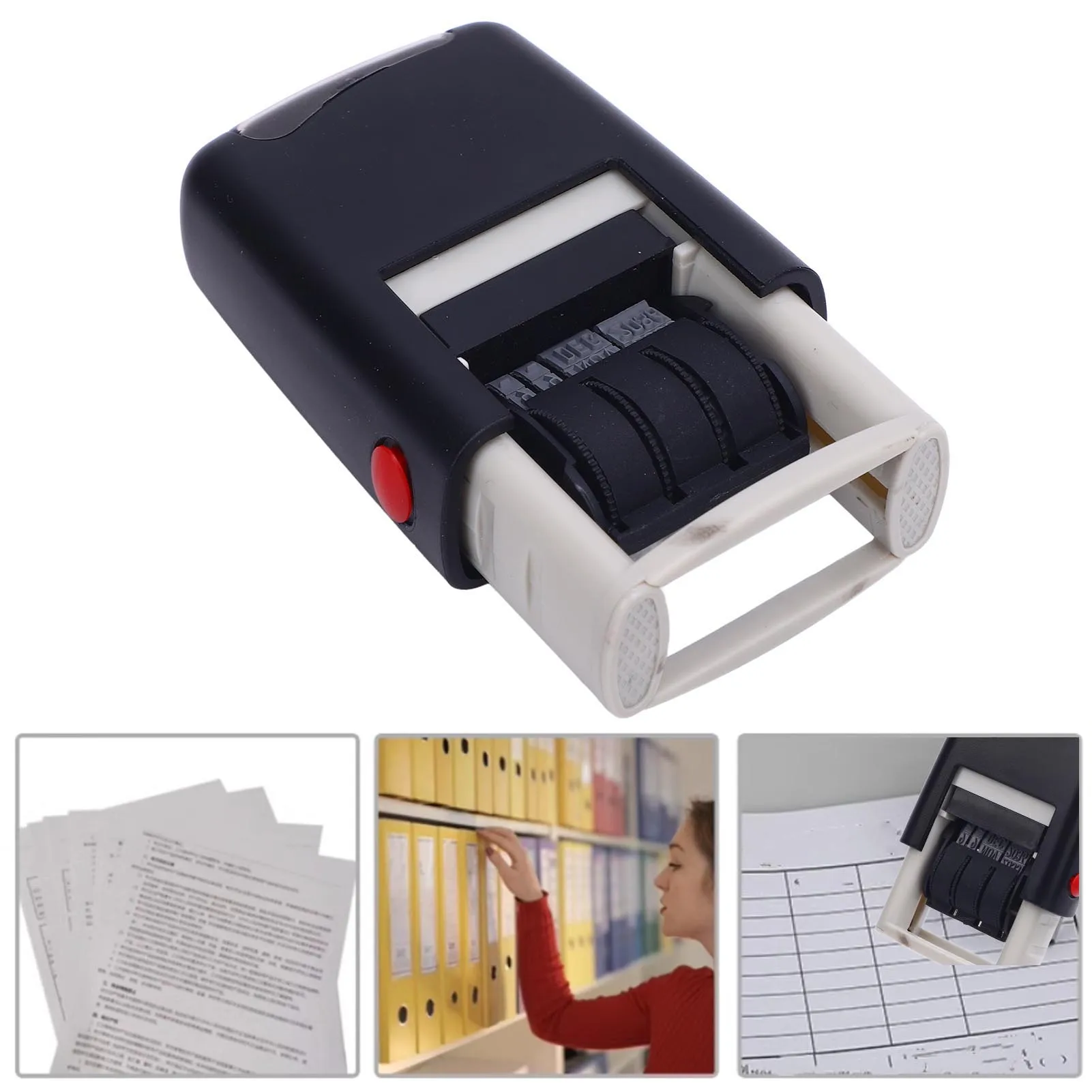 

Штамп с датой 25x2.8 мм, английский, с четким оттиском, быстросохнущий, самонаборный, регулируемый, с английским датовым штампом