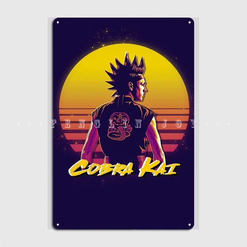 Jacob Bertrand Cobra Kai Metal Sign Pub Pub Garage Funny Plaques Tin Sign Posters