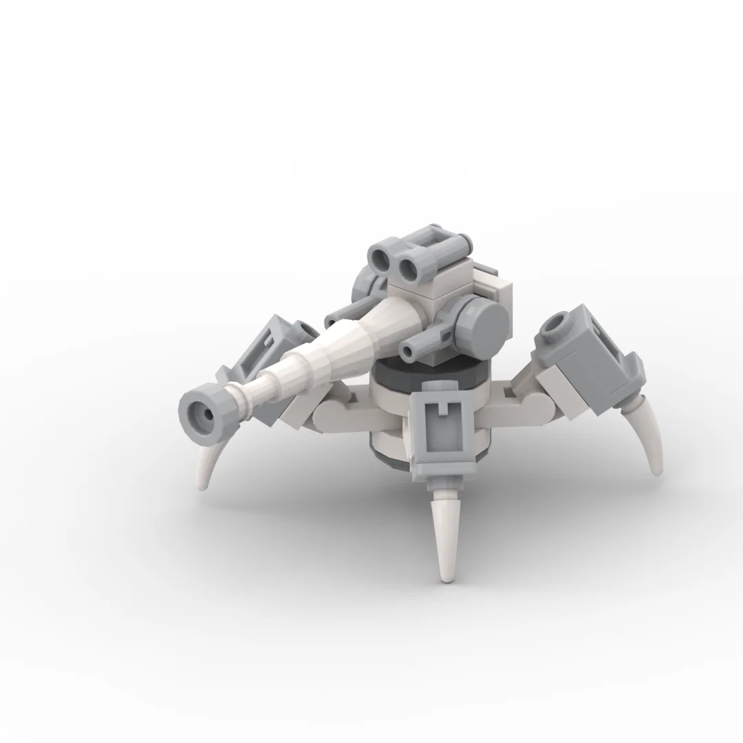 

Строительные блоки MOC, военные четырехугольные роботы-меха, паук и пушон, сборочные модели, головоломки для мальчиков, игрушки, коллекция подарков