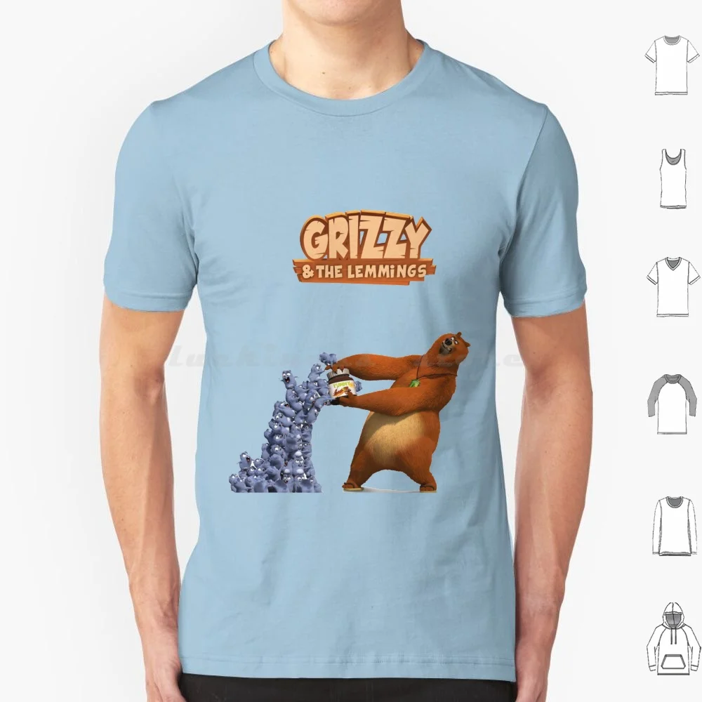 Grizzy And Lemmings T Shirt Men Women Kids 6xl Grizzy And Lemmings Kids Tv Grizzly Bear Movies For Kids Youtube For Kids Bear