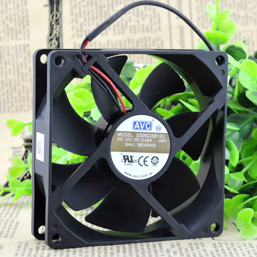 New Original for AVC 9CM DS09225B12U 9225 2wires 12v 0.56a 4Wires DC 12V 0.7A cooling fan 92*92*25MM