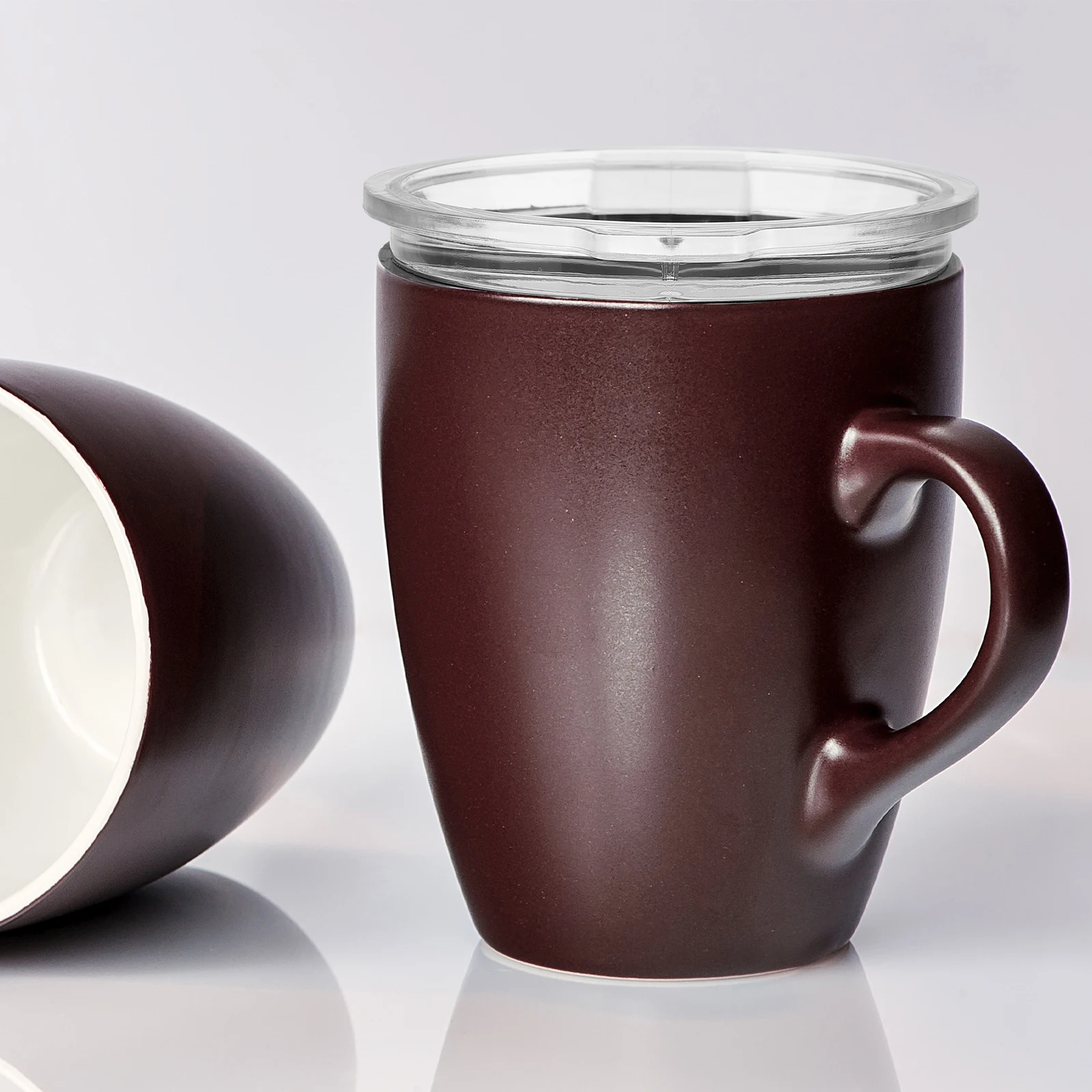 

4 Pcs Liquid Cup Lid Tumbler Coffee Replacement Clear Reusable Lightweight Portable Universal Glass Cover Travel