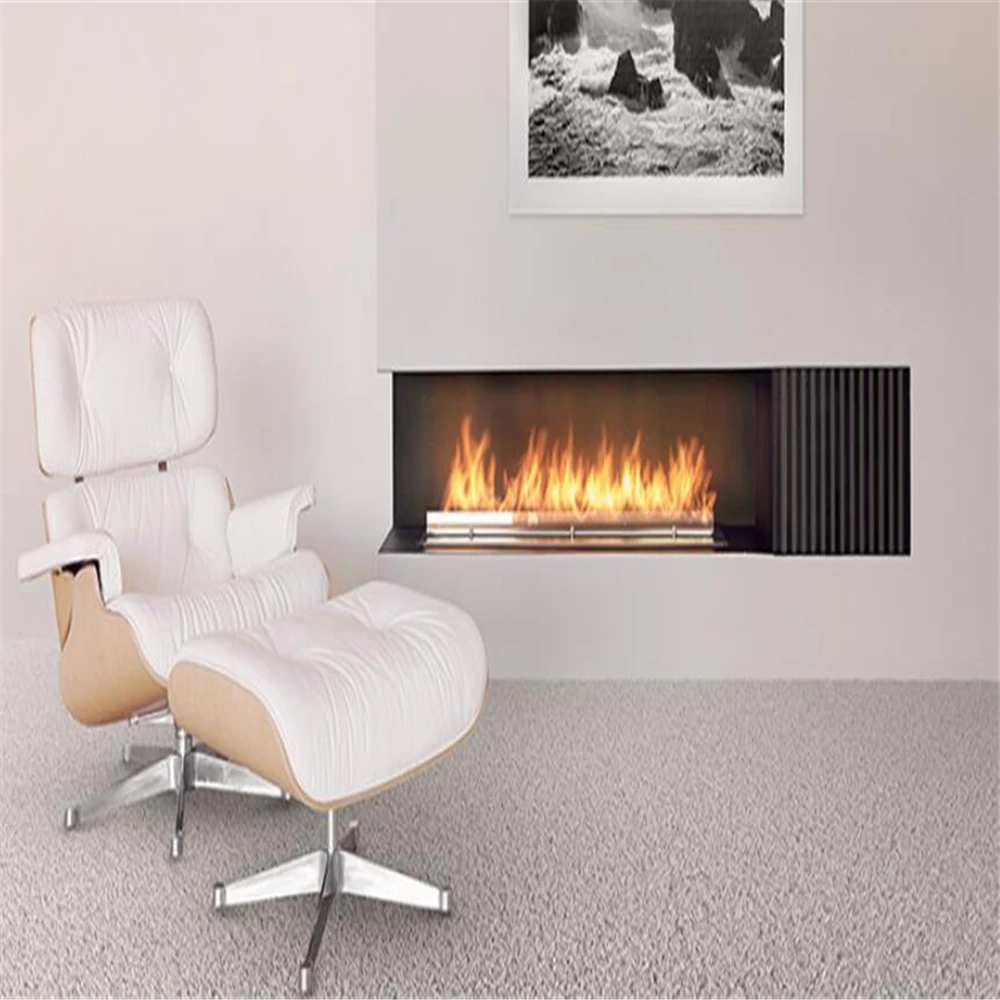 tuya wifi bio kamin  electric rectangular bioethanol burner remote ethanol automatic fireplace