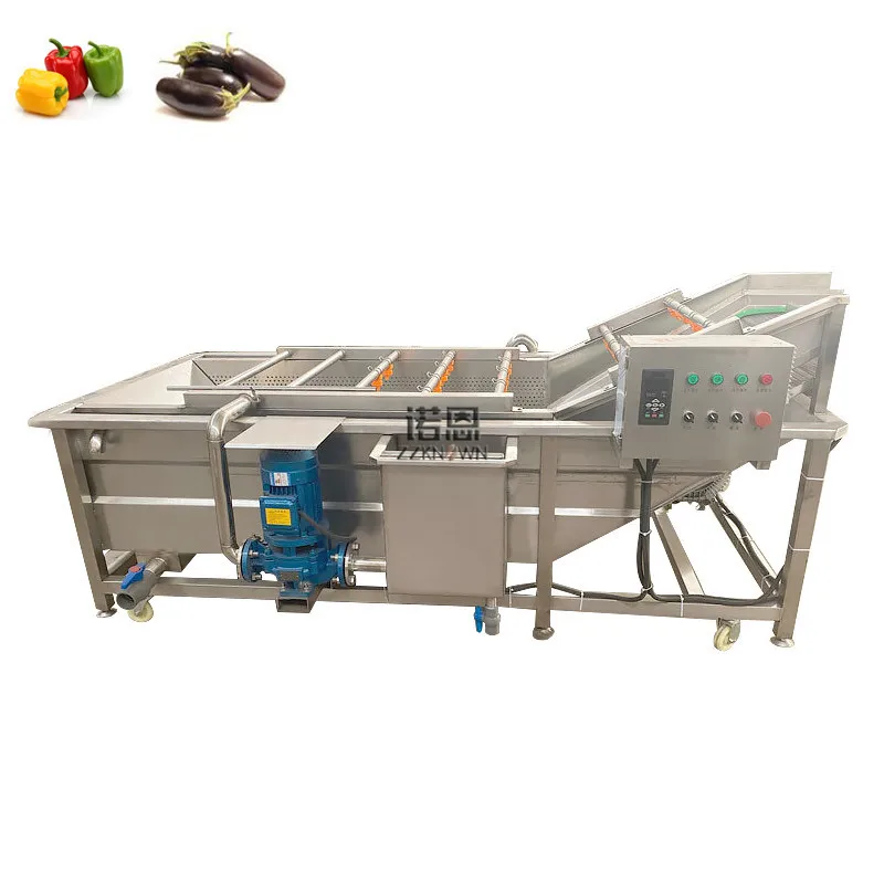 Olive Air Bubble Washing Machine Vegetables Equipment Potato Washer Salad Eggplant With Ozone Generator Customized By Your Need