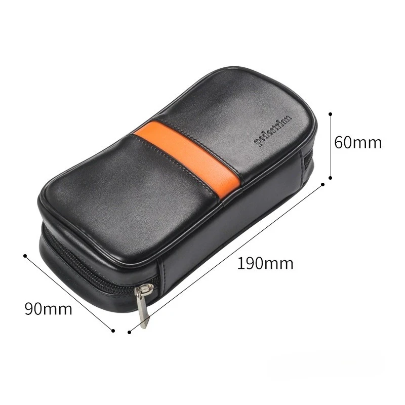 Premium Leather Tobacco Smoke Pipe Bag: Elegant Storage for Your Pipes, Ensuring Protection & Style in Every Smoking Experience