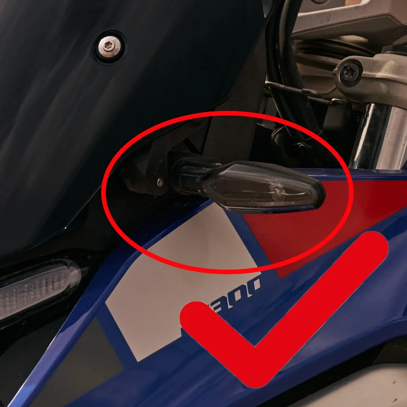 For BMW R1300GS  R1300GSADV Adventure 2023-2024 R1250GS 2019-2023 Motorcycle Front&Rear Turn Signal LED Light Protection Cover