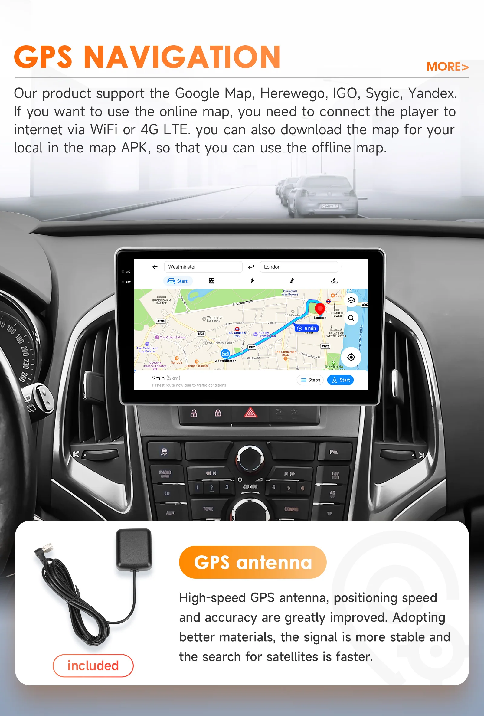 Hizpo Autoradio für opel astra j 2013-2017 buick excelle 2 2013-2018 Multimedia-Player navi gps Stereo Carplay Android Auto WiFi – Detail 29