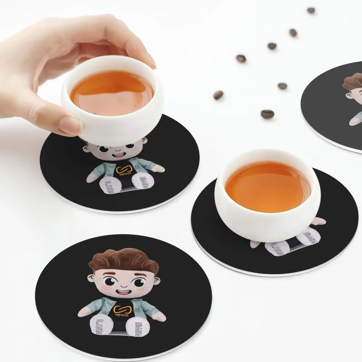 

Подставки Caylus, кухонные салфетки, водонепроницаемые изоляционные коврики для чашек, кофейные коврики для декора, домашняя посуда, подушечки, набор из 4 шт.