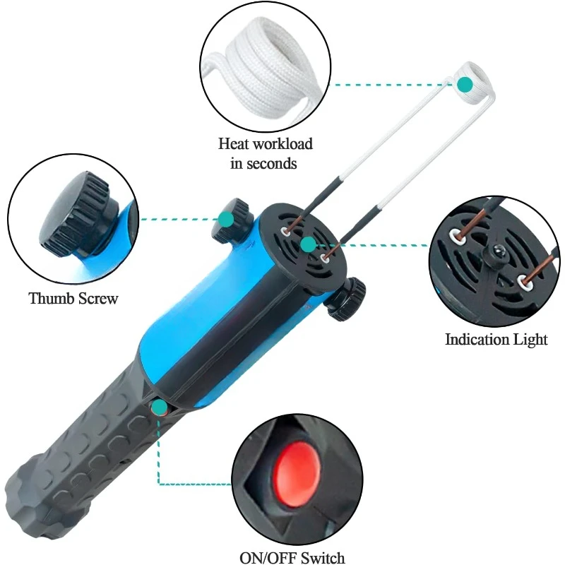 Magnetic Induction Heater Tool - 1200W 110V Handheld Induction Heater Bolt Removal with 8 Coils and Portable Storage Box