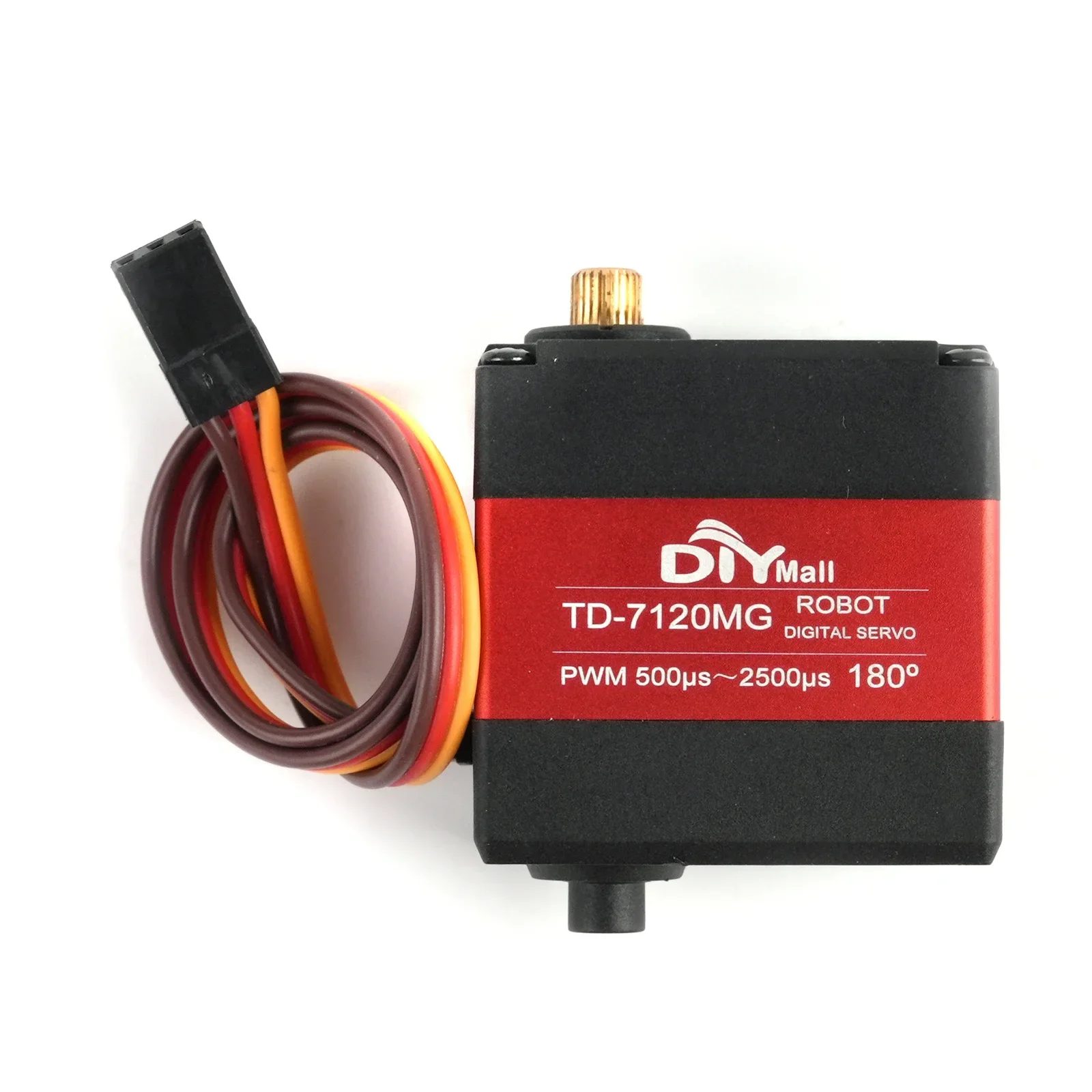 TD-7120MG 20KG double axe métal numérique Servo RC 180/270 Angle contrôlable en acier engrenage carbone brosse moteur Servos pour RC voiture Robot