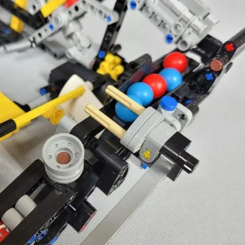 Handmatig Mechanisch Model Moc Bouwstenen GBC Dribbelen Apparaat Technologie Modulaire Blokken Cadeau Kerst Speelgoed DIY Sets Montage