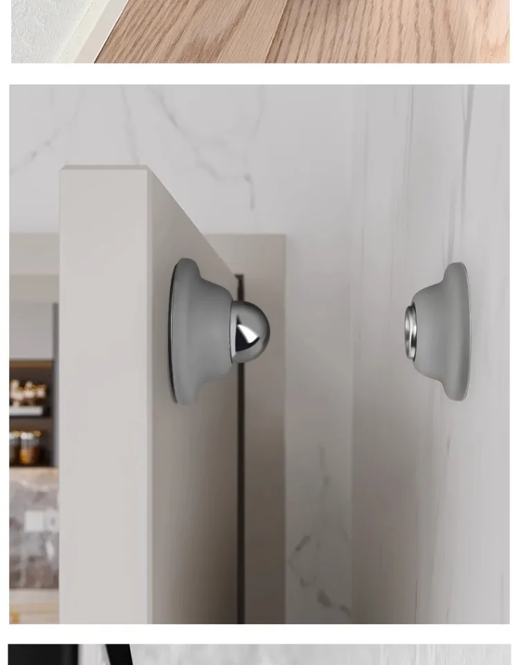 Silikon Tür Saugen Touch Silikon Anti-kollision Tür Hotel Haushalt Starke Magnetische Starke Stumm Tür Stall Tür Stopper – Detail 14