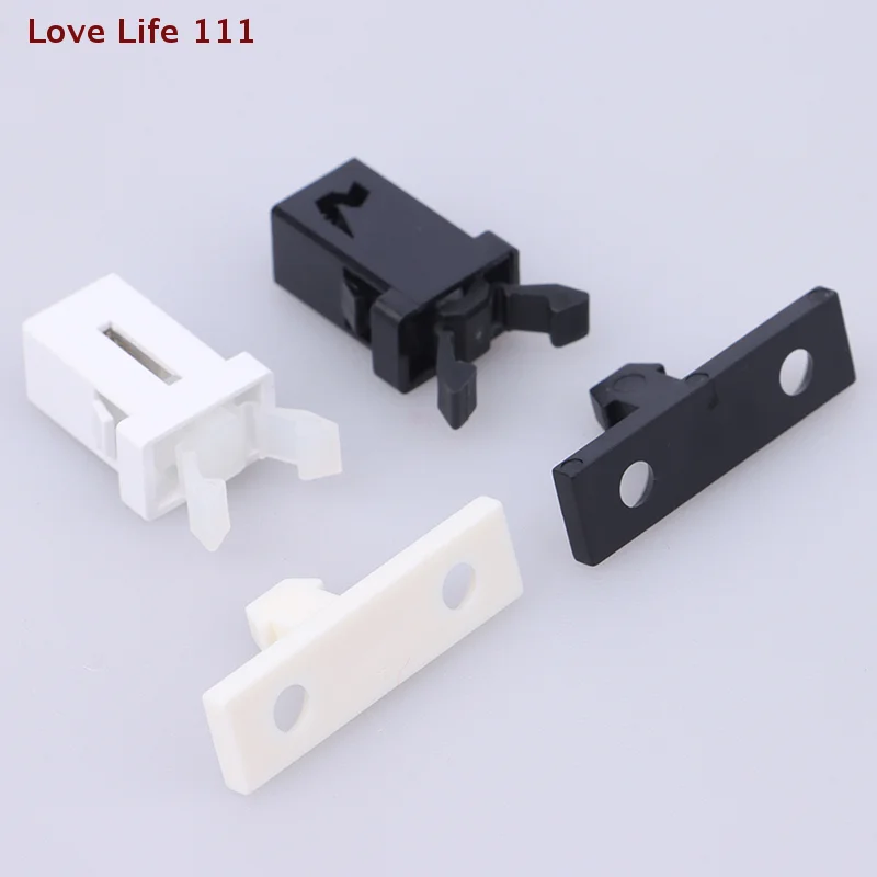 New 10Pcs Black White PR-001 Small Door Lock Switch Lock For MS Air Conditioner Set Top Box TV EVD DVD Door Cover