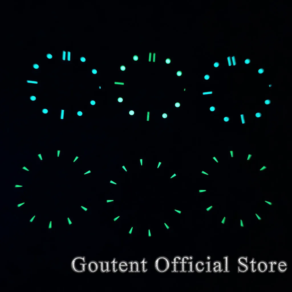 Goutent 31mm Watch Dials White Black Blue Dial Fit ETA 2836/2824 Pt5000 DG2813/3804 Miyota 8215 821A 8205 Movement Watch Face