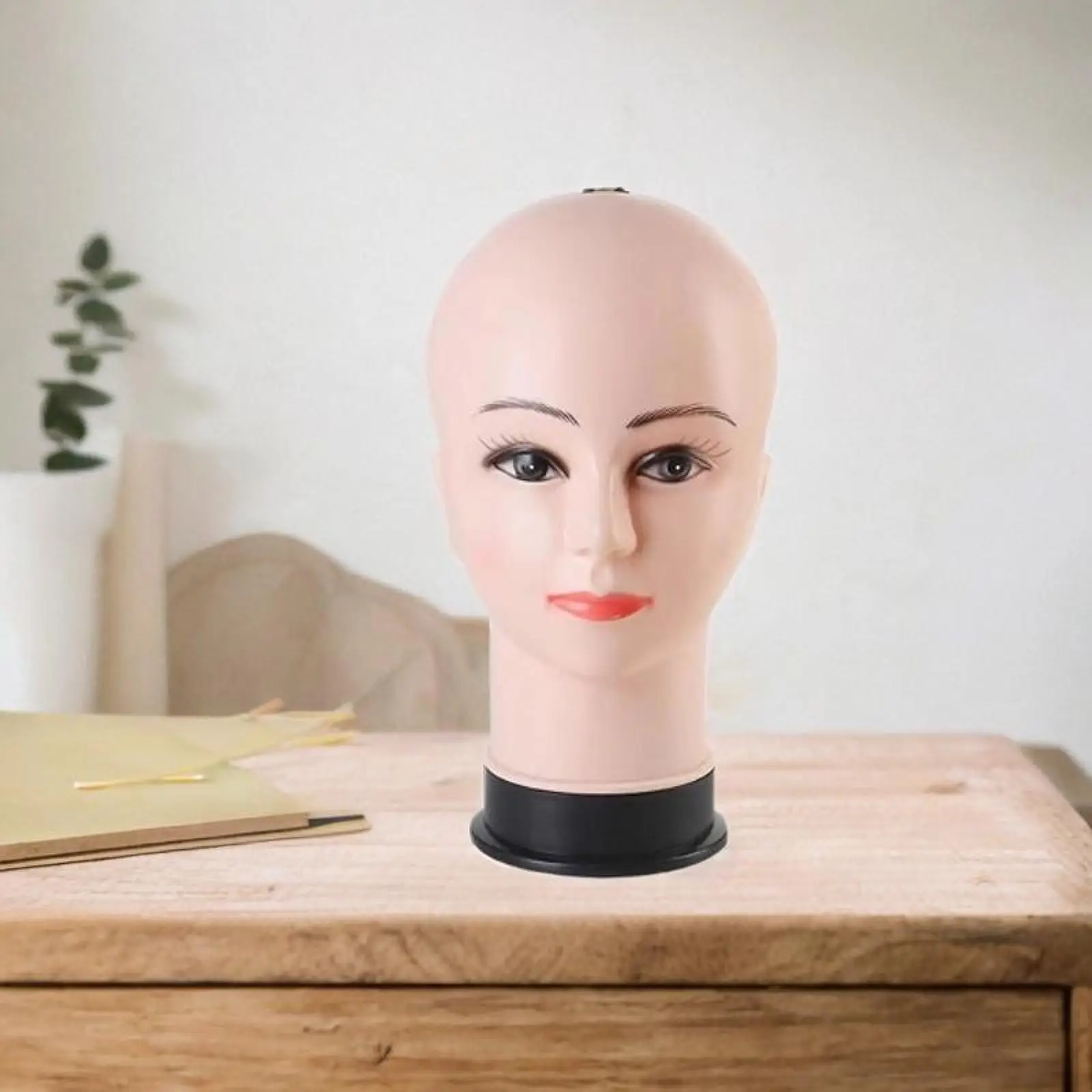 Bald Female Mannequin Head Hat Display Rack Wig Display Holder Cosmetology Wig Stand for Glasses