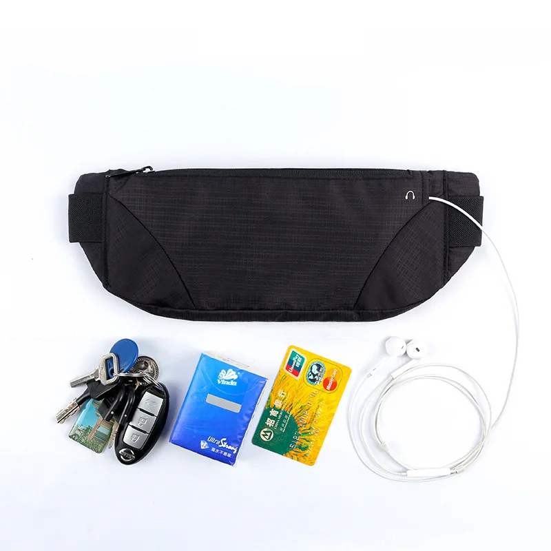 Bolsa de cinto de corrida para esportes ao ar livre masculino ultra leve e grande capacidade bolsa de caminhada justa bolsa de telefone funcional