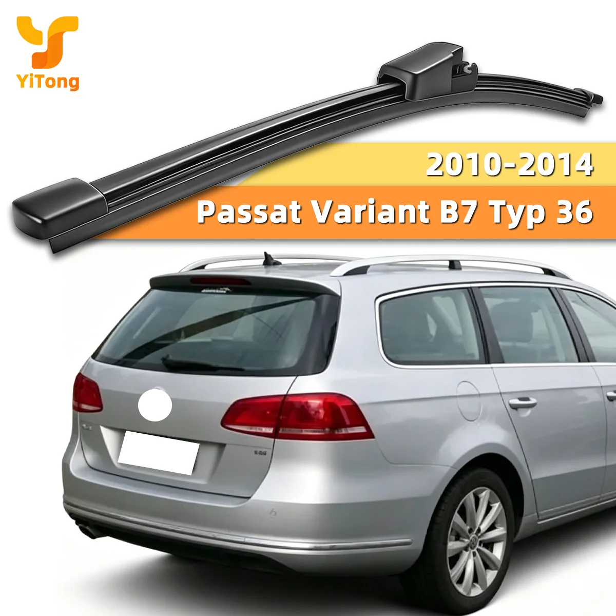 Yitong Passend für Volkswagen VW Passat Variant B7 Typ 36 2010-2014 Heckscheibenwischer Winddichtes Design Einfache Installation Geräuscharm