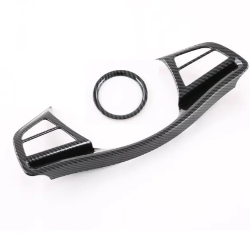 ل BYD Han DMI DMP EV 2022-2024 عجلة القيادة زر الإطار الزخرفية الترتر تعديل السيارة الداخلي