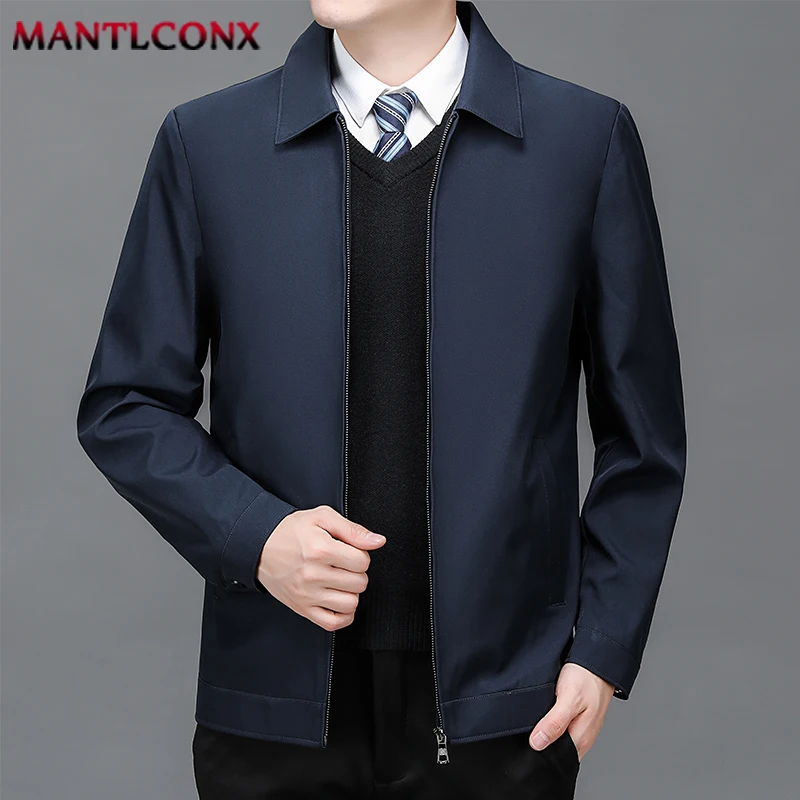 New In Luxury Men's Casual Blazers Business Jacket Men Autumn Spring Loose Jacket Men Blazer Black Office Dress Men's Coat L-3XL