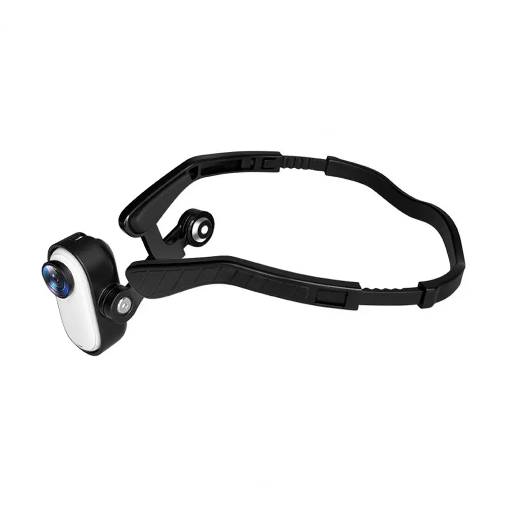 Dudukan Ikat Kepala Dapat Disesuaikan Dudukan Pov Magnetik Dapat Disesuaikan untuk Insta360 Go3 Dudukan Kepala Kamera Aksi Bebas Genggam dengan Magnetik