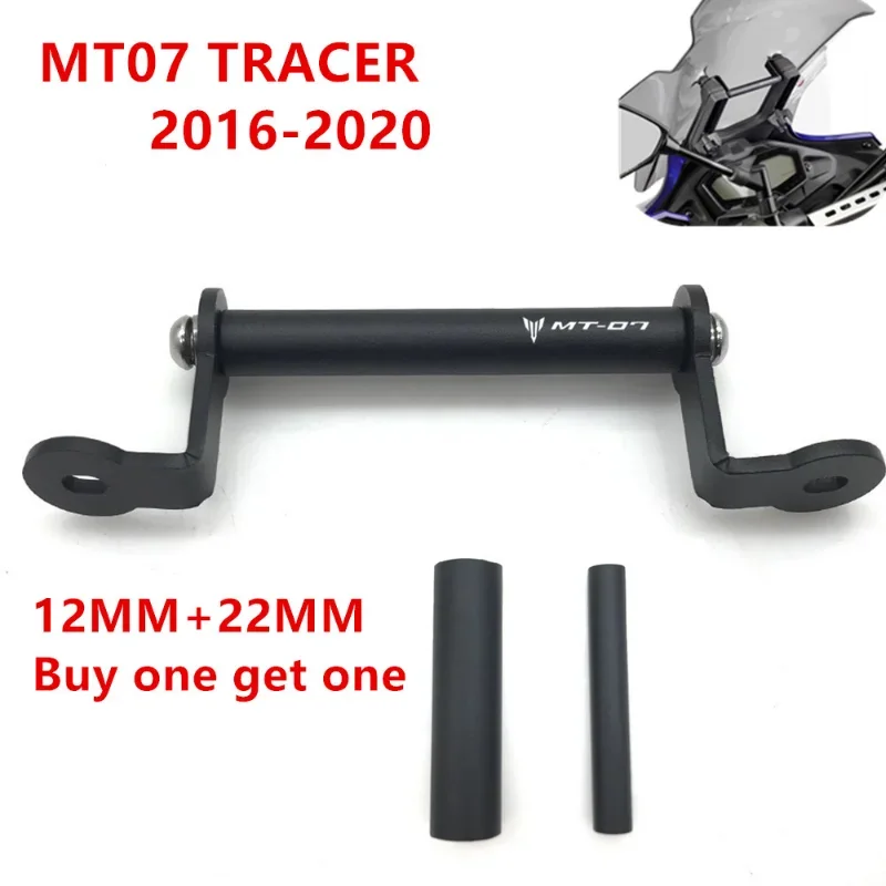 

12/22MM For Yamaha Tracer 7/700 GT MT-07 Tracer700GT Motorcycle Accessories Phone Holder Stand GPS Navigation Plate Bracket