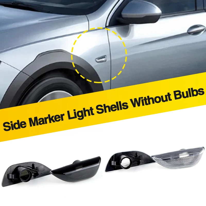 

2PCS For Opel Mokka X Chevrolet Trax Buick Encore No Bulbs Fender Side Marker Indicator Light Covers Housing OEM# 95994973