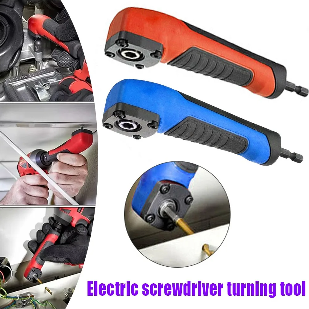 

Power Tool Right Angle Adapter 90 Degree Electric Screwdriver Attachment For Drill Driver Tight Space DIY Repair Projects