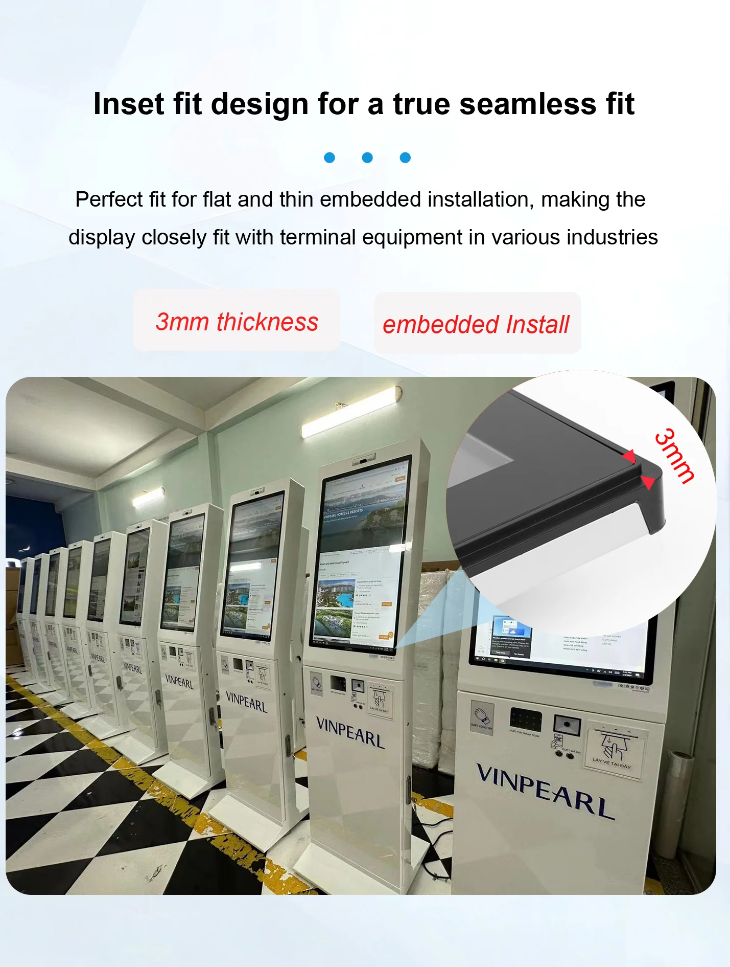 Bestview 7~32'' Touch screen LCD multipunto per display industriale a cornice aperta