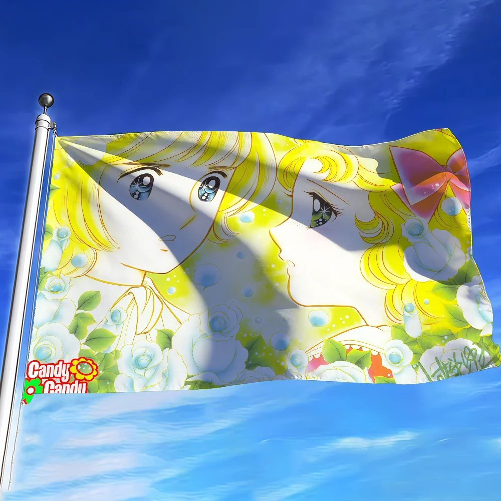 Comic Candy Candy  flag For Decoration Outdoor Picnic  Hanging Home Camping Party Banner