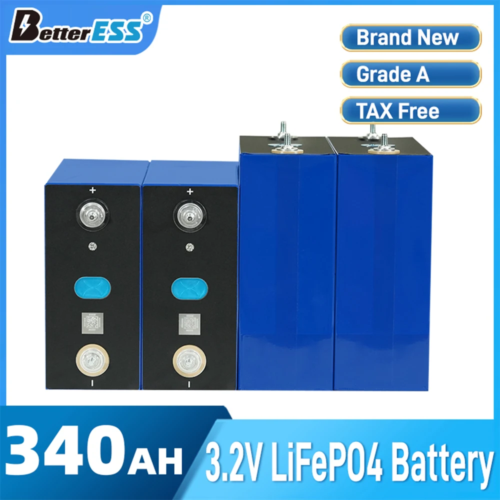 1-16PCS A-Grade New 340Ah 315AH DIY 24V 48V Lifepo4 Rechargeable Battery Lithium Iron Phosphate Solar Camping Car Battery