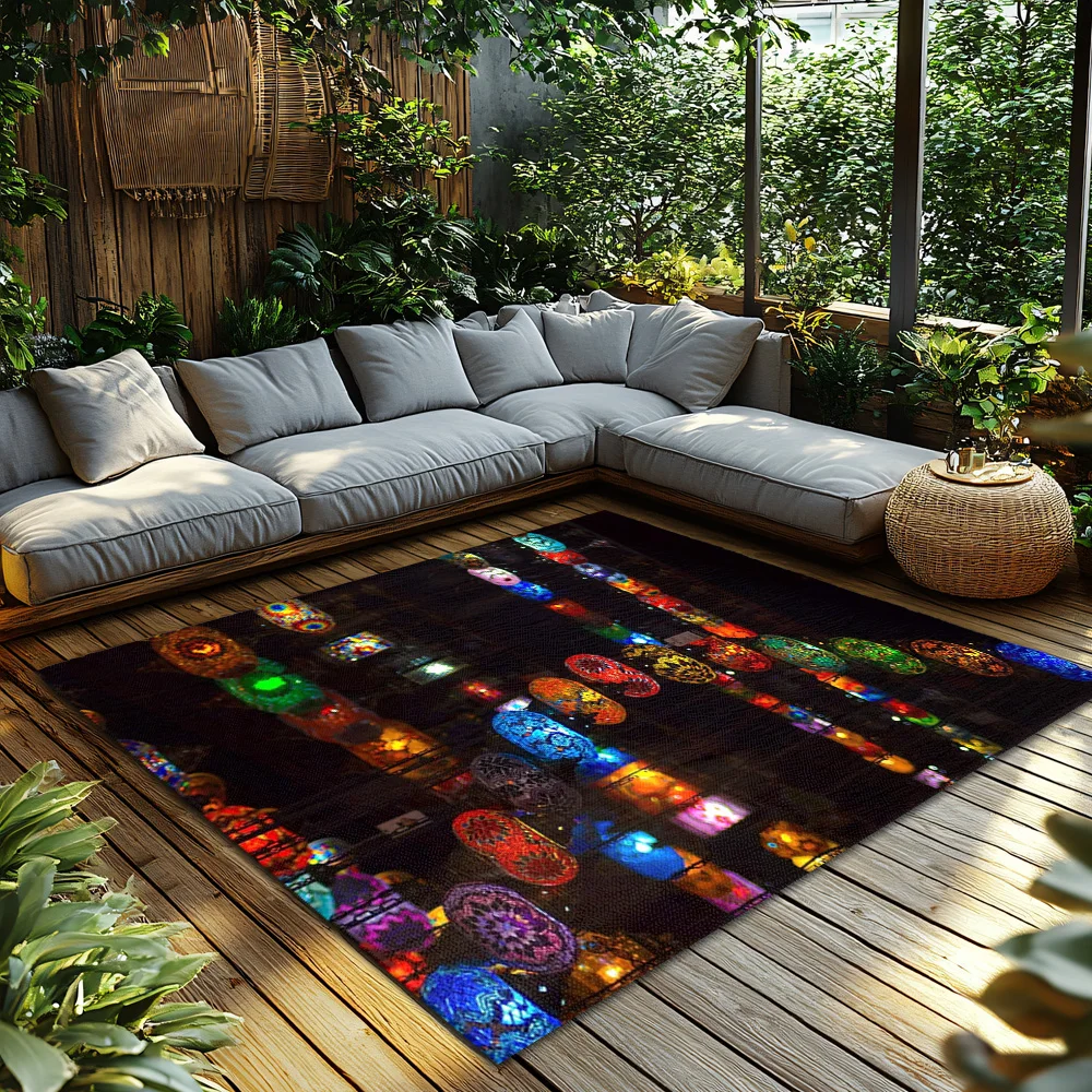 독특한 은하 우주 카펫 홈 데코 러그 거실 침실 바닥 - Galaxy Home Textiles 리뷰 및 가격