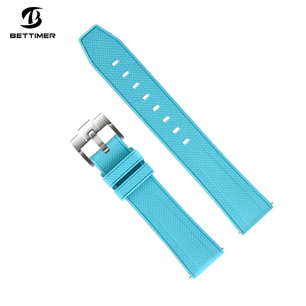 BETTIMER High quality watch fluororubber strap suitable for watches with a strap width of 20MM