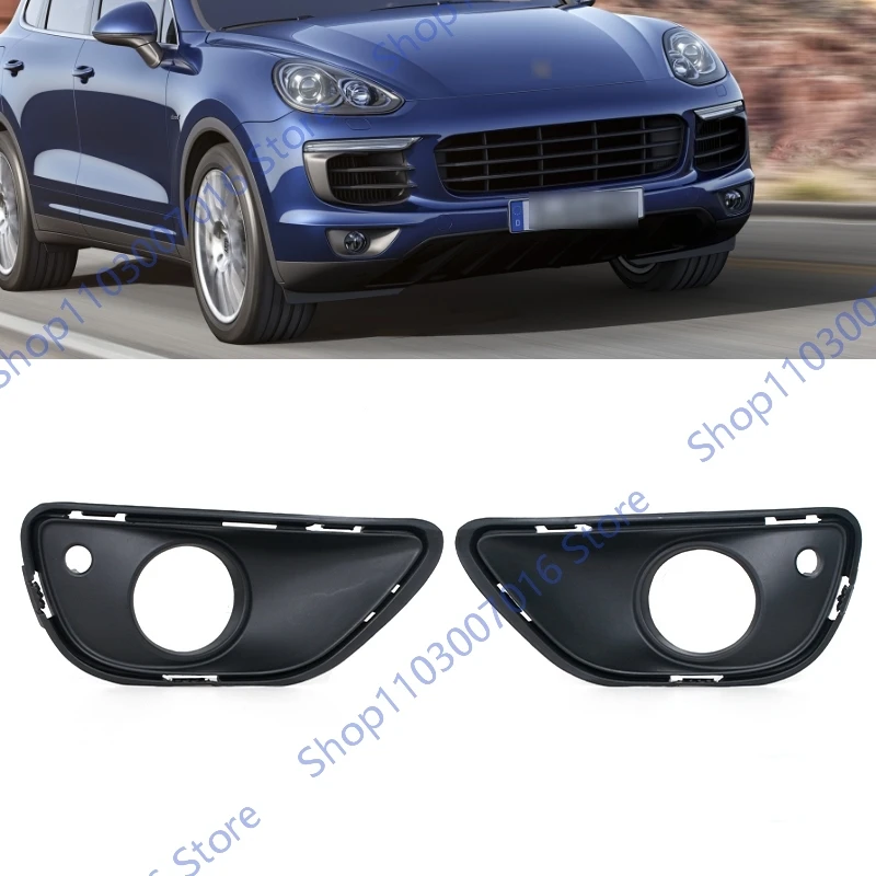 

Foglight cover grille For Porsche Cayenne 2015 2016 2017 2018 headlight cover Front Bumper Grille 95850582300 95850582400