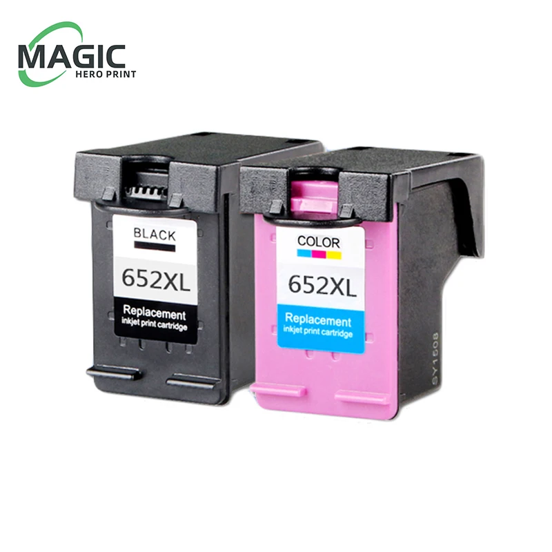 2pcs NEW compatible ink cartridge For HP 652 Deskjet 1115 2135 2136 2138 3635 3636 4536 4535 printer cartridge For HP652