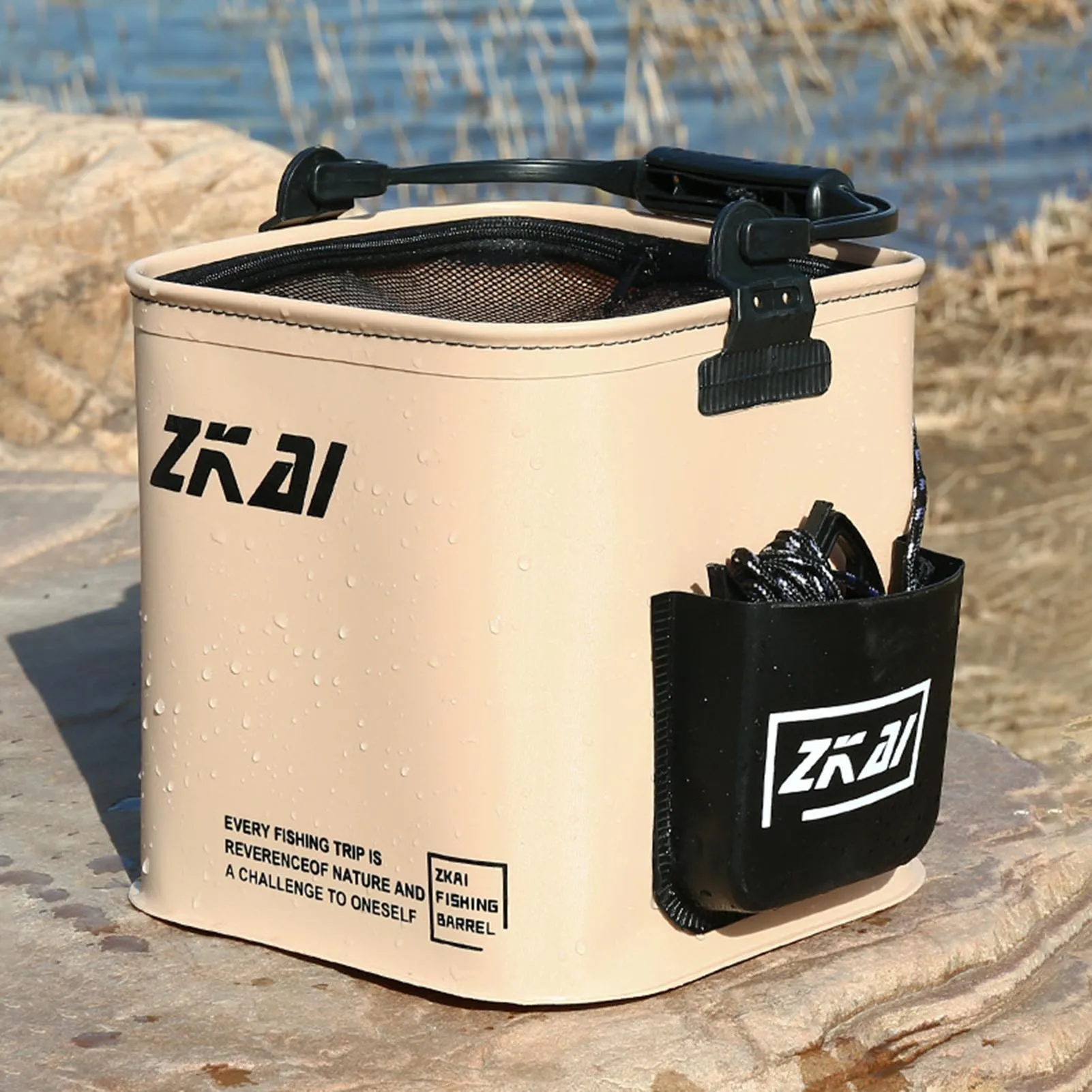 13L Fishing Bucket Folding Portable Collapsible Multifunctional Fish Live Bait Container For Fishing Accessories Fishing Tackles