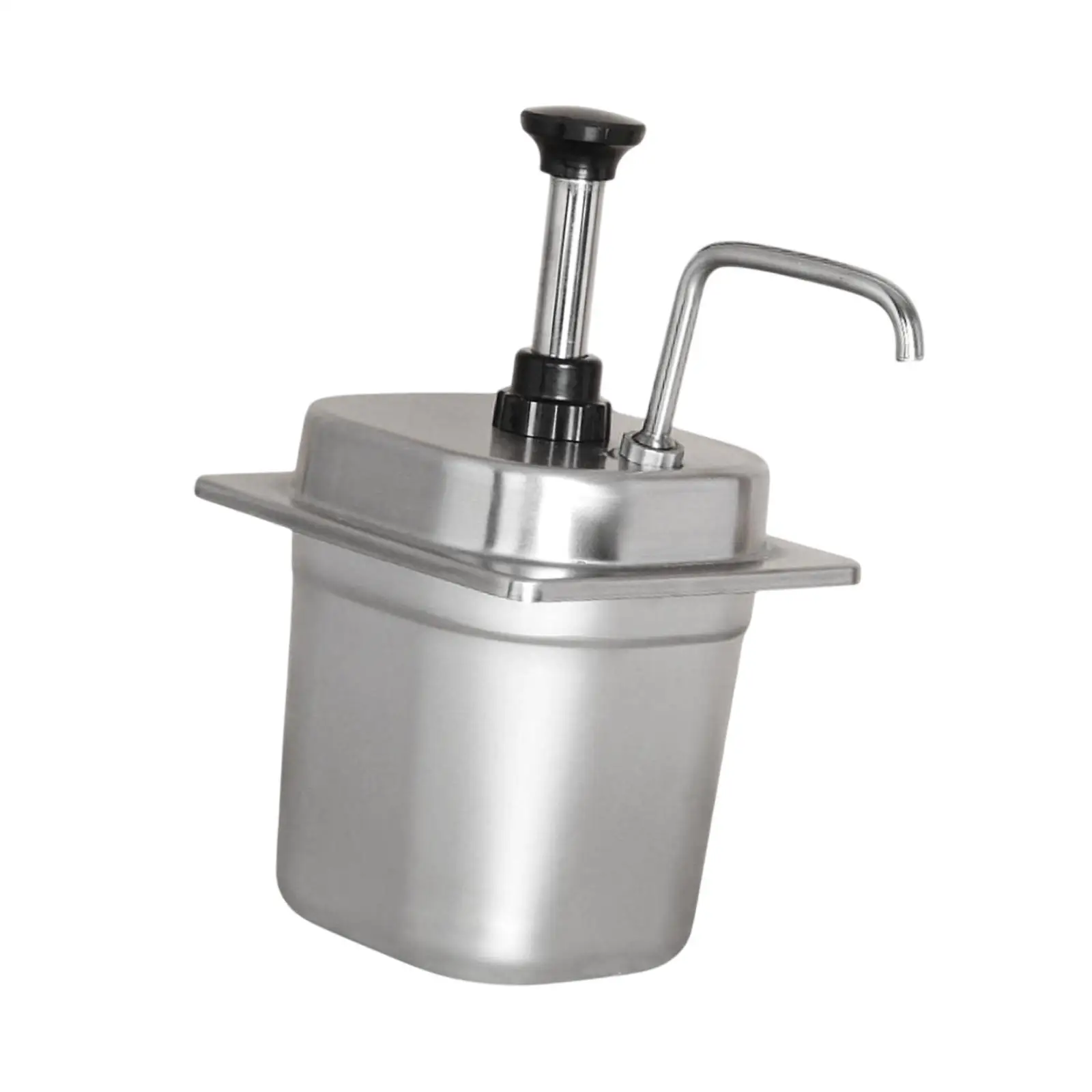 Sauce Dispenser Pump 2.3L Easy to Clean Sauce Pump Bottle Portable Condiment Pump Station for Kitchen Restaurant Syrup Sauce BBQ