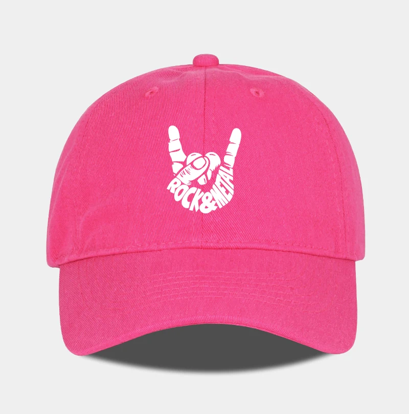 Rock & Metal Hand Gesture Baseballkappe, verstellbar, Unisex, Streetwear, Heavy Metal Fan-Hut – Detail 7