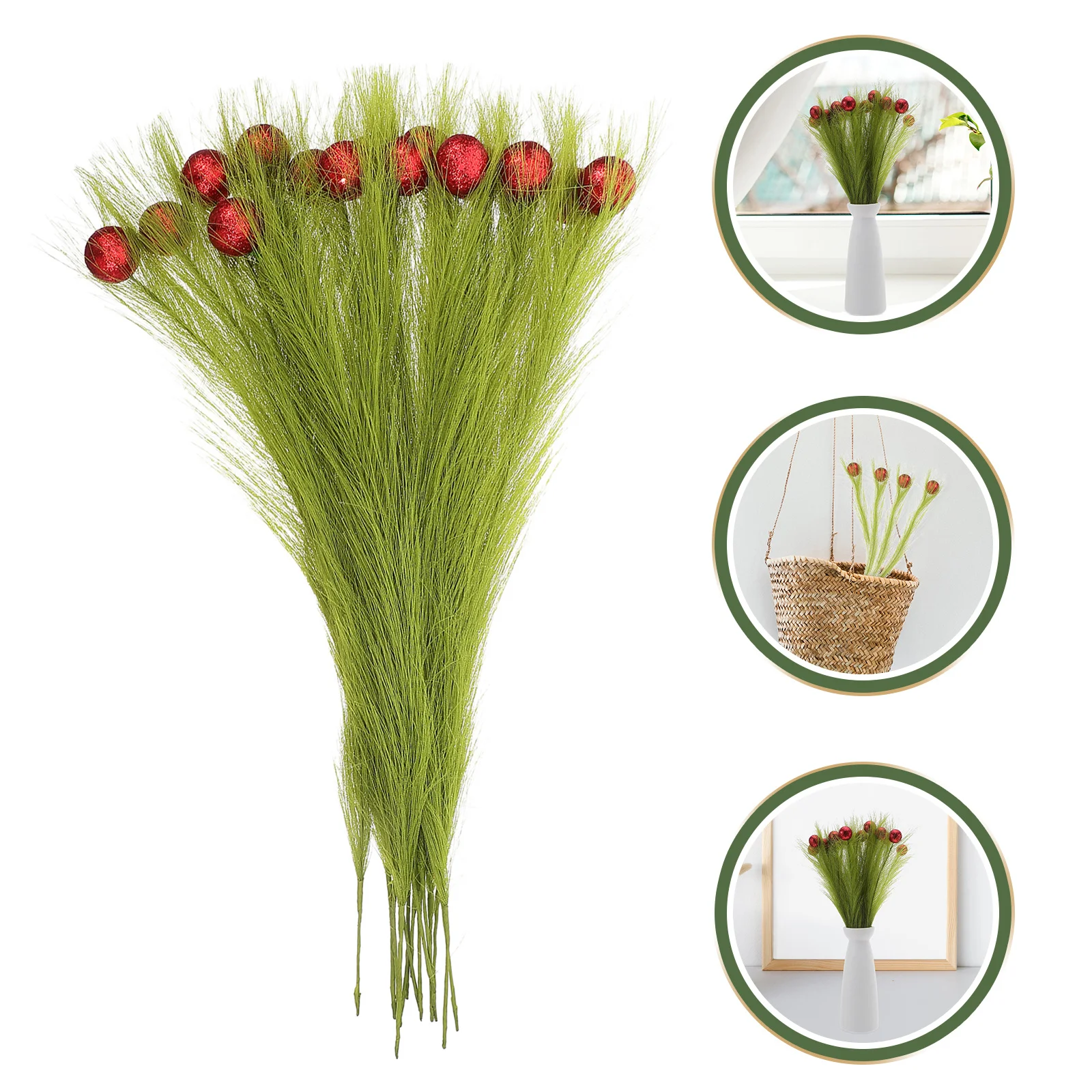 

16pcs Artificial Pampas Grass Fake Reeds For Table Centerpieces Dining Room Bedroom Farmhouse Party Decor Fall Faux Pampas Grass