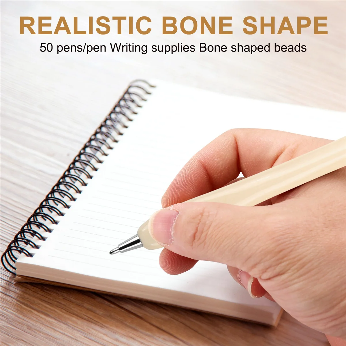 أقلام حبر جاف على شكل عظمي ، مستلزمات كتابة ، هدايا إبداعية ، حبر أزرق ، مستلزمات مدرسية ، جديد ، 50 في اللوت
