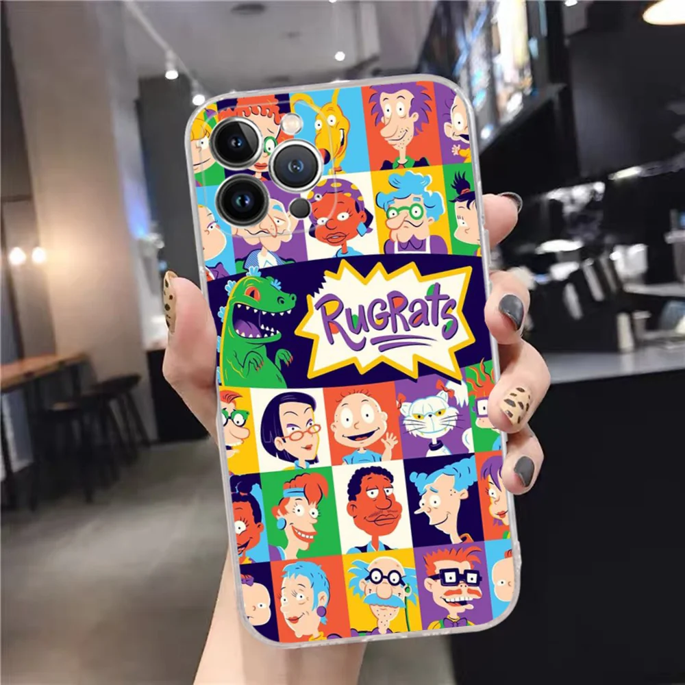 Cartoon Funny R-Rugrats Phone Case Silicone Soft For Iphone 16 15 14 13 12 11 Pro Mini XS MAX Plus X Cover