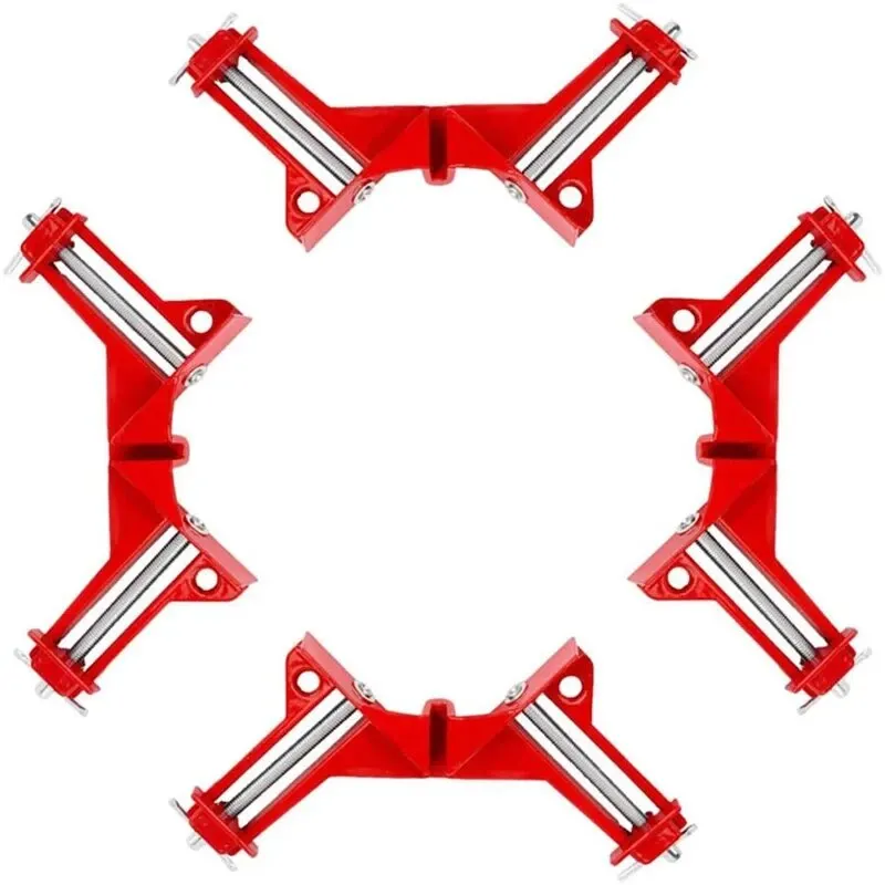 1-4pcs 90 Degree Angle Clamps Carpentry Frame DIY Glass Clamps Angle Clamps Hand Tools Degree Toggle Clamps for Woodworking